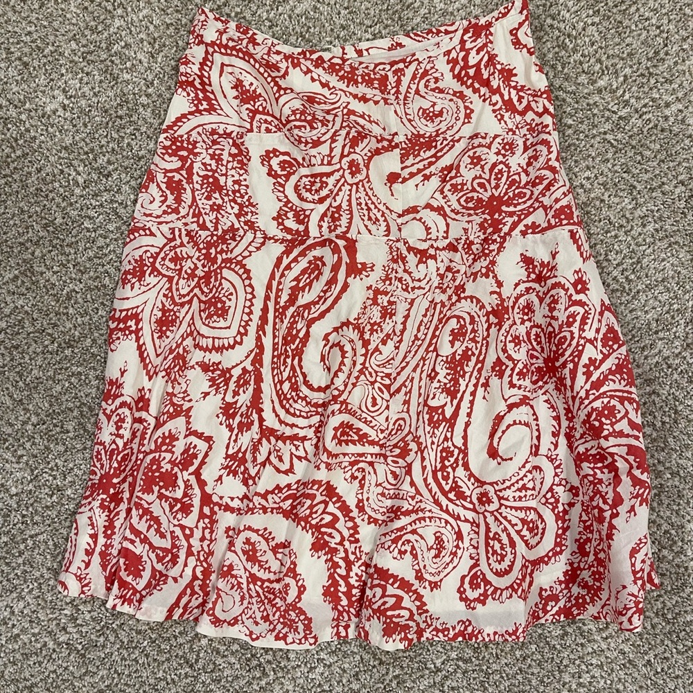 Gap Skirt Floral Fit&Amp